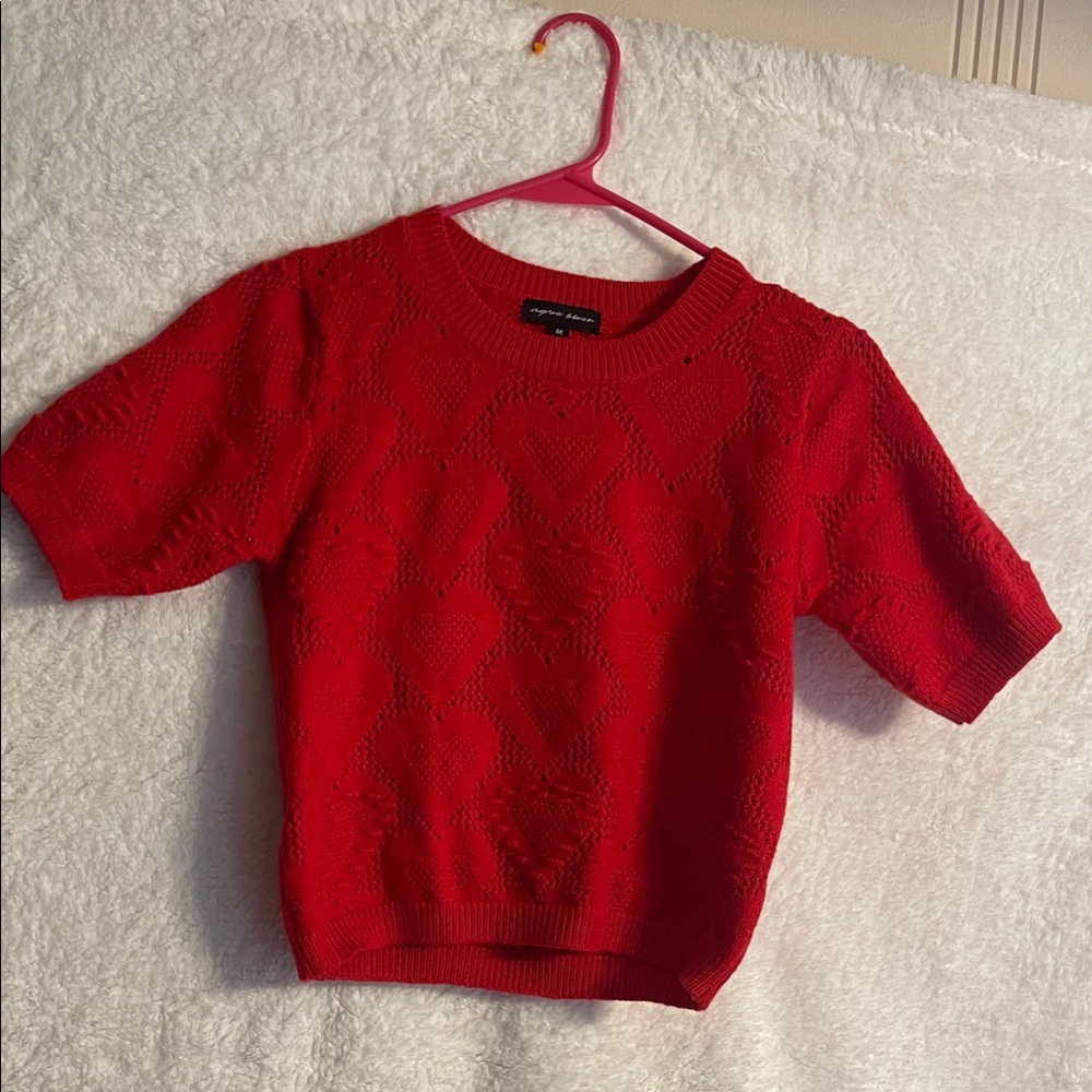 Agua Bendita Red Heart Kids Sweater